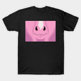 Pink Stripe Horse Face T-Shirt